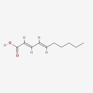 molecular formula C10H16O2 B1233288 (2E,4E)-2,4-癸二烯酸 CAS No. 544-48-9