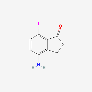 1H-Inden-1-one, 4-amino-2,3-dihydro-7-iodo-