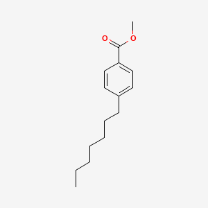 molecular formula C15H22O2 B12332905 Methyl 4-heptylbenzoate CAS No. 68109-90-0