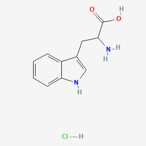 molecular formula C11H13ClN2O2 B12332934 D-(+)-tryptophan hydrochloride CAS No. 36760-46-0