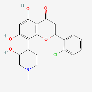 2-(2-Chlorophenyl)-5,7-dihydroxy-8-(3-hydroxy-1-methylpiperidin-4-yl)chromen-4-one