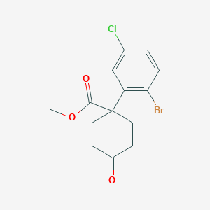 Methyl 1-(2-Bromo-5-chlorophenyl)-4-oxocyclohexanecarboxylate