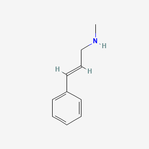 molecular formula C10H13N B1233309 (E)-N-methyl-3-phenylprop-2-en-1-amine CAS No. 60960-88-5