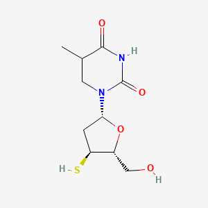 1-[(2R,4S,5R)-5-(hydroxymethyl)-4-sulfanyloxolan-2-yl]-5-methyl-1,3-diazinane-2,4-dione