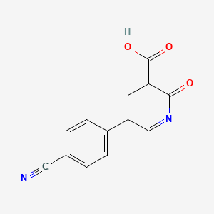 5-(4-cyanophenyl)-2-oxo-3H-pyridine-3-carboxylic acid