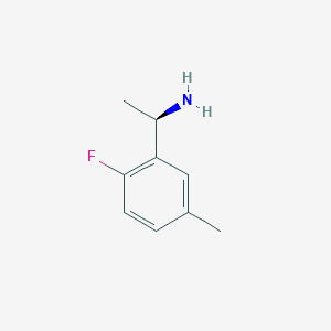 molecular formula C9H12FN B12333133 (1R)-1-(2-fluoro-5-methylphenyl)ethan-1-amine 