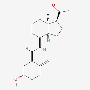 molecular formula C21H30O2 B1233314 20-Oxopregnacalciferol CAS No. 86120-56-1