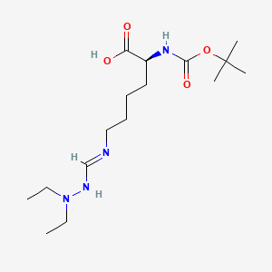 (2S)-6-[(2,2-diethylhydrazinyl)methylideneamino]-2-[(2-methylpropan-2-yl)oxycarbonylamino]hexanoic acid