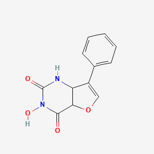 3-hydroxy-7-phenyl-4a,7a-dihydro-1H-furo[3,2-d]pyrimidine-2,4-dione