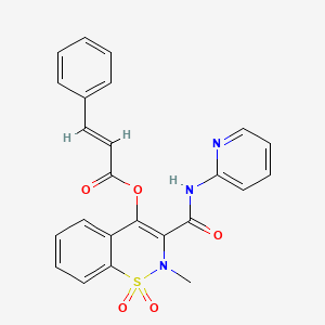 molecular formula C24H19N3O5S B1233317 Piroxicam cinnamate CAS No. 87234-24-0