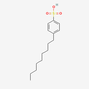 molecular formula C15H24O3S B12333194 Nonylbenzenesulfonic acid CAS No. 35298-13-6