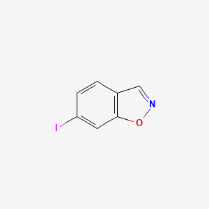 molecular formula C7H4INO B12333227 6-Iodobenzo[d]isoxazole 