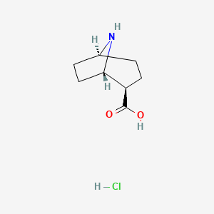 (1R,2R,5R)-8-azabicyclo[3.2.1]octane-2-carboxylic acid;hydrochloride