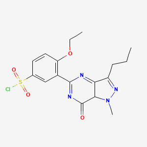 4-ethoxy-3-(1-methyl-7-oxo-3-propyl-7aH-pyrazolo[4,3-d]pyrimidin-5-yl)benzenesulfonyl chloride