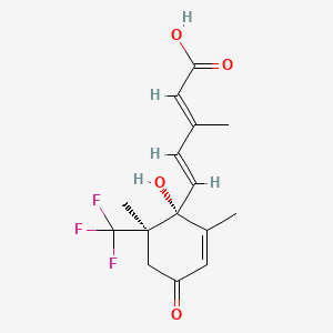 molecular formula C15H17F3O4 B1233324 8',8',8'-Trifluoroabscisic acid CAS No. 164457-19-6