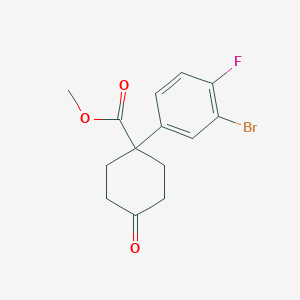 Methyl 1-(3-Bromo-4-fluorophenyl)-4-oxocyclohexanecarboxylate