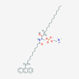 [(E,2S,3R)-2-[[(E)-12-anthracen-9-yldodec-11-enoyl]amino]-3-hydroxyoctadec-4-enyl] 2-(trimethylazaniumyl)ethyl phosphate