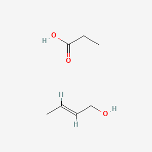 molecular formula C7H14O3 B12333269 2-Buten-1-ol, propanoate 