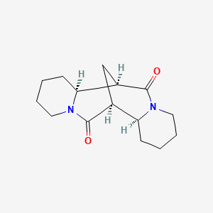 molecular formula C15H22N2O2 B1233329 10,17-Dioxo-beta-isosparteine CAS No. 52717-74-5