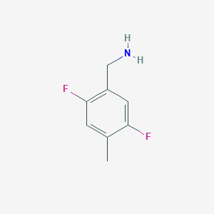 molecular formula C8H9F2N B12333295 (2,5-Difluoro-4-methylphenyl)methanamine 