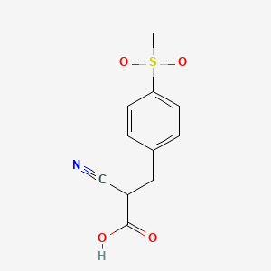 2-Cyano-3-[4-(methylsulfonyl)phenyl]propionic Acid