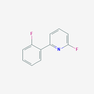 molecular formula C11H7F2N B12333332 2-Fluoro-6-(2-fluorophenyl)pyridine CAS No. 511522-78-4