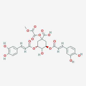 molecular formula C28H26O15 B1233335 1-Methoxyoxalyl-3,5-dicaffeoylquinic acid 