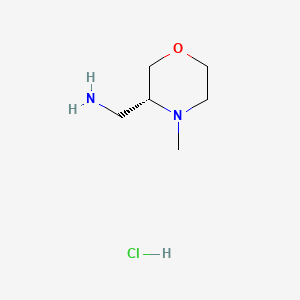 molecular formula C6H15ClN2O B12333360 (R)-(4-Methylmorpholin-3-yl)methanamine dihydrochloride CAS No. 1820581-04-1