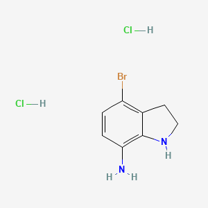 4-Bromoindolin-7-amine;dihydrochloride