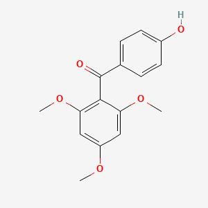 molecular formula C16H16O5 B1233340 (4-Hydroxyphenyl)-(2,4,6-trimethoxyphenyl)methanone 