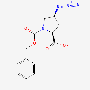 1,2-Pyrrolidinedicarboxylic acid, 4-azido-, 1-(phenylmethyl) ester, (2S,4S)-