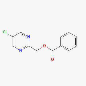 molecular formula C12H9ClN2O2 B12333500 (5-Chloro-2-pyrimidyl)methyl Benzoate CAS No. 2006278-18-6