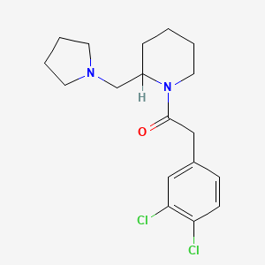 2-(3,4-Dichlorophenyl)-1-[2-(1-pyrrolidinylmethyl)-1-piperidinyl]ethanone