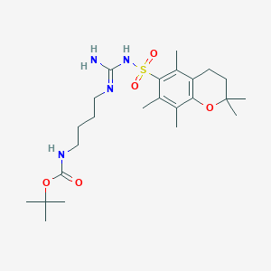 Tert-butyl (4-(3-((2,2,5,7,8-pentamethylchroman-6-YL)sulfonyl)guanidino)butyl)carbamate