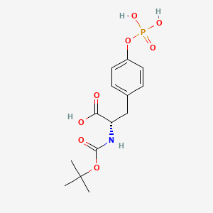 (2S)-2-[(2-methylpropan-2-yl)oxycarbonylamino]-3-(4-phosphonooxyphenyl)propanoic acid