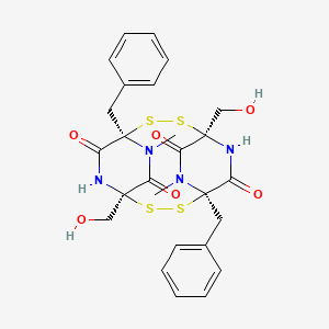 molecular formula C26H28N4O6S4 B1233354 Vertihemiptellide A 
