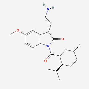 3-(2-aminoethyl)-5-methoxy-1-[(1R,2S,5R)-5-methyl-2-propan-2-ylcyclohexanecarbonyl]-3H-indol-2-one