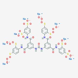 Octasodium;4-[[3-[[2,4-bis(oxidoperoxysulfanyl)phenyl]carbamoyl]-5-[[3-[[2,4-bis(oxidoperoxysulfanyl)phenyl]carbamoyl]-5-[(2,4-disulfonatophenyl)carbamoyl]phenyl]carbamoylamino]benzoyl]amino]benzene-1,3-disulfonate