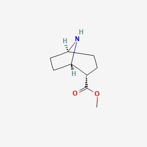 molecular formula C9H15NO2 B12333657 methyl (1S,2S,5S)-8-azabicyclo[3.2.1]octane-2-carboxylate 