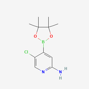 2-Amino-5-chloropyridine-4-boronic acid pinacol ester