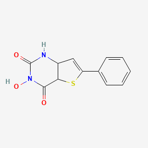 Thieno[3,2-d]pyrimidine-2,4(1H,3H)-dione, 3-hydroxy-6-phenyl-