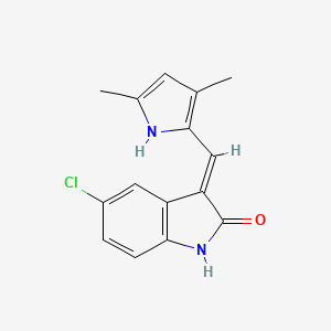 (3E)-5-chloro-3-[(3,5-dimethyl-1H-pyrrol-2-yl)methylidene]-1H-indol-2-one