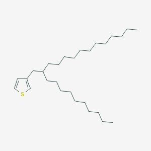 molecular formula C28H52S B12333710 Thiophene, 3-(2-decyltetradecyl)- 