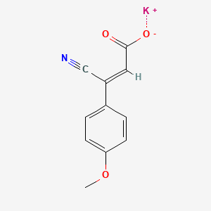 potassium (2Z)-3-cyano-3-(4-methoxyphenyl)prop-2-enoate