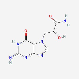 2-hydroxy-3-(2-imino-6-oxo-5H-purin-7-yl)propanamide