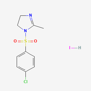 1-(4-chlorobenzenesulfonyl)-2-methyl-4,5-dihydro-1H-imidazole hydroiodide