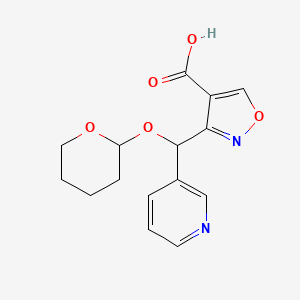 3-[(3-Pyridyl)[(2-tetrahydropyranyl)oxy]methyl]isoxazole-4-carboxylic Acid