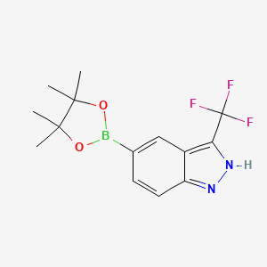 5-(4,4,5,5-Tetramethyl-1,3,2-dioxaborolan-2-yl)-3-(trifluoromethyl)-1H-indazole