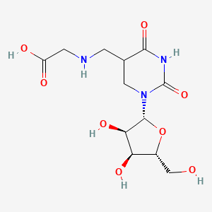 Glycine,N-[(1,2,3,4-tetrahydro-2,4-dioxo-1-b-D-ribofuranosyl-5-pyrimidinyl)methyl]-