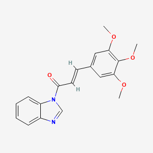 (2E)-1-benzimidazolyl-3-(3,4,5-trimethoxyphenyl)prop-2-en-1-one